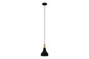 Lampy - EGLO SABINAR pendant lamp black/brown - 900161