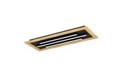 Lampy - EGLO TIRRENARA Ceiling lamp with remote control 780x305 mm black/brown - 900604