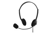 Sluchawki, zestaw sluchawkowy - Deltaco Stereo Headset On-Ear Microphone - HL-21