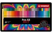 Materialy hobbystyczne - STABILO Pen 68 Arty metal tin of 66 colors *DEMO* - 204073