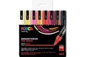 Materialy hobbystyczne - POSCA marker sæt PC-5M 8 ass. Warm colors - 401644
