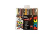 Materialy hobbystyczne - POSCA  marker sæt PC-5M 8 ass. DEEP colors - 401615