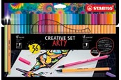 Materialy hobbystyczne - STABILO Pen 68/88 Arty cardboard box of 36 pens in 18 colors - 204088