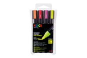 Materialy hobbystyczne - POSCA marker sæt PC-5M 4 ass. colors neon - 401623