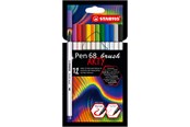 Materialy hobbystyczne - STABILO Pen 68 ARTY carton pack of 12 brush pens - 204029