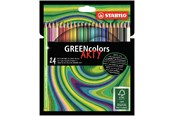 Materialy hobbystyczne - STABILO ® Arty GREENcolors FSC®-certified colored pencil cardboard wallet of 24 pens - 208706