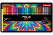 Przybory do pisania i rysowania - STABILO  Pen 68 Arty metal tin of 30 colors - 6830-7