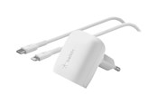 Telefon - Adapter i Ładowarka - Belkin BOOST CHARGE power adapter - 24 pin USB-C - 20 Watt - WCA006VF1MWH-B5