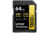 Karta pamieci - Lexar Professional Gold 1800x SD - 280MB/s - 64GB - LSD1800064G-BNNNG