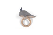 Zabawki dla niemowlat - Filibabba Activity toy - Willie the whale rattle Grey - FI-01648