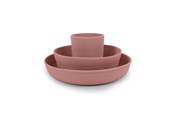 Akcesoria dla niemowląt - Filibabba Silicone dinner set - Rose - FI-02253