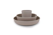 Akcesoria dla niemowlat - Filibabba Silicone dinner set - Warm Grey - FI-02251
