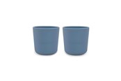 Akcesoria dla niemowląt - Filibabba Silicone cup 2-pack - Powder blue - FI-SI019