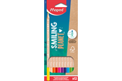 Przybory do pisania i rysowania - Maped Smiling Planet Colour Pencils box of 12 colours FSC wood - 831800