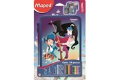 Przybory do pisania i rysowania - Maped Pencil case dobbel Pirates with content 34 items - 967434