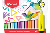 Przybory do pisania i rysowania - Maped Fluopeps Highlighters set 12 ass. - 740901