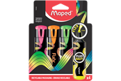 Przybory do pisania i rysowania - Maped Fluopeps Flex highlighters set 4 ass. - 740300