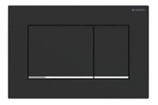 Systemy instalacyjne - Geberit SIGMA30 betjeningsplade dobbeltskyl sort - 115.883.14.1