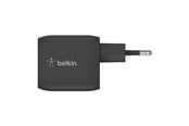 Telefon - Adapter i Ładowarka - Belkin BOOST CHARGE PRO power adapter - PPS and GaN technology - 2 x USB-C - 45 Watt - WCH011VFBK