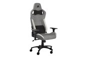 Fotel gamingowy - Corsair T3 RUSH - gaming chair - fabric - grey white Krzesło gamingowe - Tkanina - Do 120 kg - CF-9010058-WW