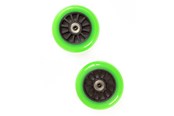 Zabawki na zewnatrz - My Hood Set of Wheels 100 mm - Black/Lime - 505086
