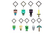 Drobiazgi - Paladone - Minecraft Backpack Buddies (Assorted) - Brelok do kluczy - PP10844MCF