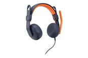 Słuchawki, zestaw słuchawkowy - Logitech Zone Learn Wired On-Ear Headset for Learners 3.5mm AUX - headphones with mic - replacement - 981-001372