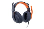 Słuchawki, zestaw słuchawkowy - Logitech Zone Learn Wired Over-Ear Headset for Learners USB-C - headphones with mic - replacement - 981-001383