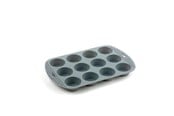 Akcesoria do pieczenia - Funktion 12-hole muffin tin grey silicone - 225032