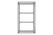 Uchwyty ścienne, uchwyty AV i meble AV - Multibrackets M Pro Series - enclosure - for digital signage LCD panel - black - Max 48 kg - recommended for 46" - 7350105214745