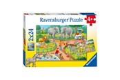 Puzzle - Ravensburger Puzzle A Day at the Zoo 2x24st. Podłoga - 78134