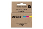 Tusz, toner i materiał eksploatacyjny - Actis KH-704CR - colour (cyan magenta yellow) - remanufactured - ink cartridge (alternative for: HP 704 HP CN693AE) - KH-704CR