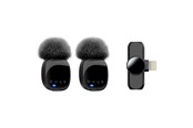 Telefon - Inne akcesoria - Lippa Dual Wireless Wind Protected Microphone With Lightning Connector - LPR82-L