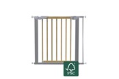 Akcesoria dla niemowląt - BabyDan Avantgarde Safety Gate with 1 Extension Silver 77.5-84.4 cm - 501063