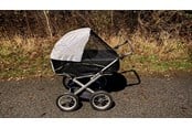 Akcesoria dla niemowlat - BabyDan SuperSafe Mosquito Net by  - Reflective mosquito net for pram - 500499
