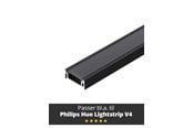 Inteligentny dom - Light Solutions Aluminiumsprofil - Model S til Philips Hue og WiZ - Sort - 5714255008067