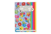 Kreatywne gry - LG-Imports Coloring Book with Sticker Sheet Smile Face - 6870