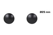 Wsporniki i zawiasy  - Home>it Wooden Knob Ø25 mm Oak Black 2-pack - 12815