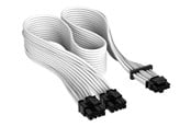 Kabel zasilajacy (wewnetrzny) - Corsair Premium individually sleeved 12VHPWR - Biały - CP-8920332