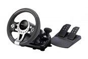 Akcesoria dla graczy - MAXX TECH Pro Racing Wheel Kit - Wired Wheel, gamepad and pedals set - Sony PlayStation 4 - 5055957703981