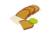 Zabawki drewniane - Goki Bread Board with Sandwiches Wood - 51812