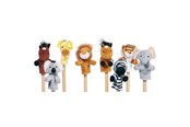 Lalka, mis i akcesoria - Goki Finger Puppet Wild Animals set of 8 - 15125
