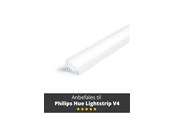 Inteligentny dom - Light Solutions Aluminiumsprofil - Model C til Philips Hue og WiZ - Hvid - 5714255008081