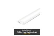 Inteligentny dom - Light Solutions Aluminiumsprofil - Model G til Philips Hue og WiZ - Hvid - 5714255008111
