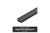Inteligentny dom - Light Solutions Aluminiumsprofil - Model G til Philips Hue og WiZ - Sort - 5714255008128
