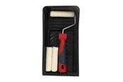 Malowanie - Work>it Paint Roller Set Tray + 2 Mohair Refill Rollers - 38380