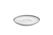 Akcesoria kuchenne - Pillivuyt Saucer cecil Bistro 18 cl 14 cm White/Silver - 19631