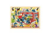 Puzzle - Goki Wooden Jigsaw Puzzle - Fire Brigade 48pcs. Drewniany - 57527
