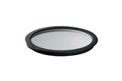 Akcesoria kuchenne - Rösle Glass lid 24 cm Clear/Black Glass/Silicone - 22557