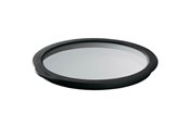 Akcesoria kuchenne - Rösle Glass lid 28 cm Clear/Black Glass/Silicone - 22558